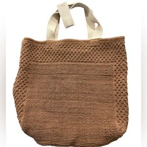 Raj Boho Tote Bag Brown & Cream New With Tags